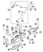 68166195AA - Emission Controls: Tube Clip for Ram: 3500 Image