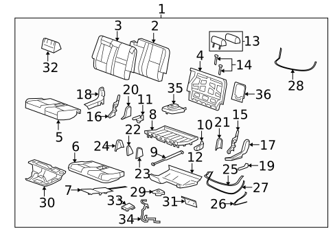 Front Seat Components for 2008 Chevrolet Tahoe #9