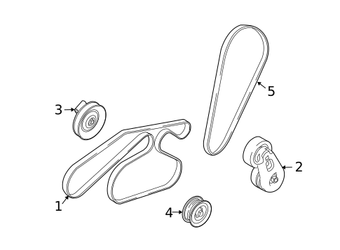 Belts & Pulleys for 2008 Mercury Mariner #0