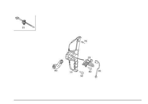Window Regulator for 2001 Mercedes-Benz S430 #0