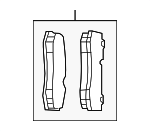 68248384AD - Brakes: Brake Pads for Dodge: Challenger, Charger Image