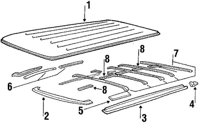15612140 - Body: Roof Panel for GM Image