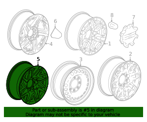 2025-2026 Chevrolet Silverado EV Wheel 85545879 GM | GMPartsDirect.com