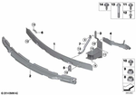 51117294477 - Vehicle Trim: Carrier, Bumper Front for BMW Image
