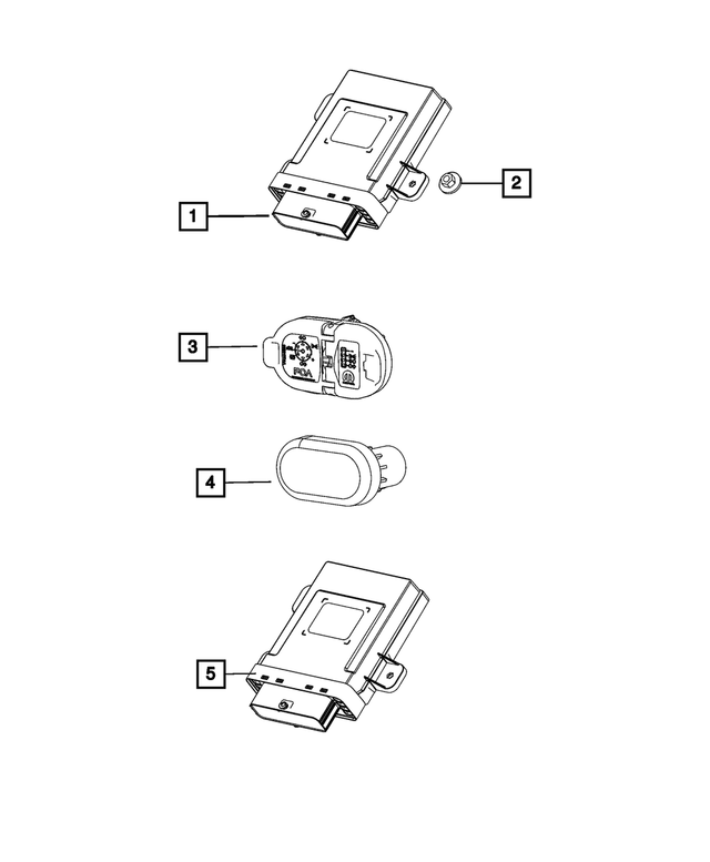 68588996AC - Electrical: Trailer Tow Module for Mopar Image