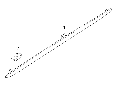 Exterior Trim - Pillars for 2009 Audi A4 Quattro #2