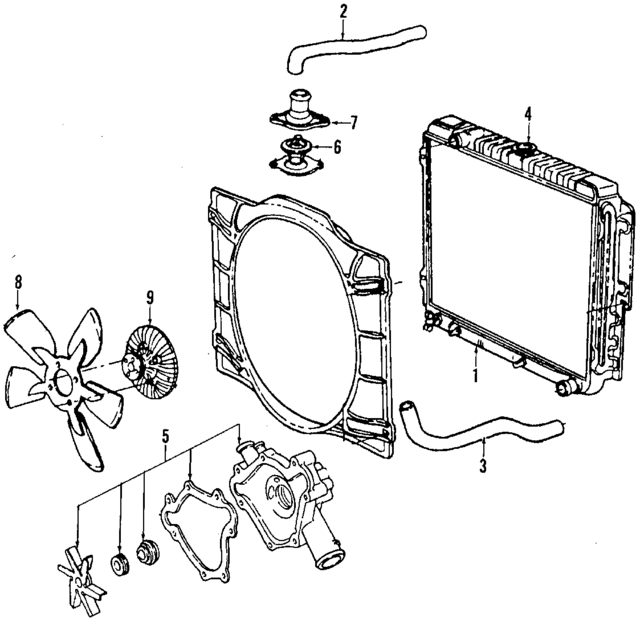 4100490 - Belts &amp; Cooling: Engine Coolant Thermostat Housing for Mopar Image