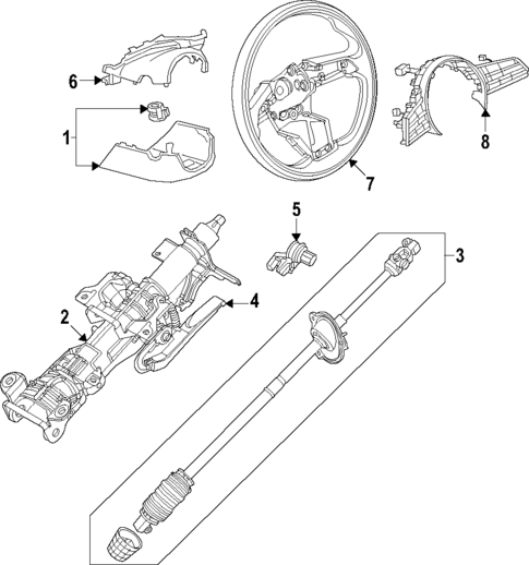 Steering Column for 2025 Mazda CX-70 #0