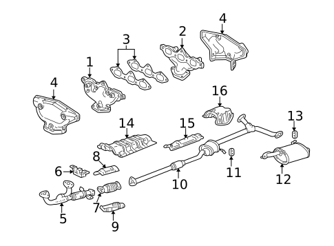 Exhaust Manifold for 2003 Acura CL #0