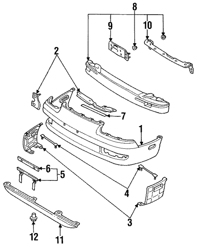 GA2A50070H - : Bumper for Mazda Image