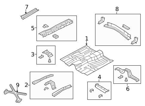 Floor & Rails for 2014 Chrysler 200 #0