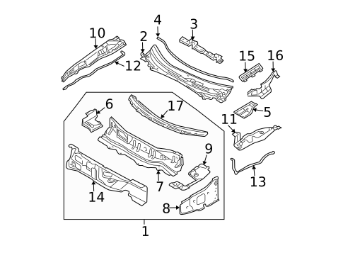 Cowl for 2005 Nissan Maxima #0