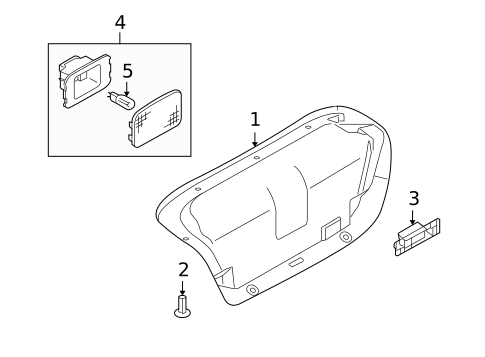 INTERIOR TRIM - TRUNK for 2010 INFINITI M45 #0