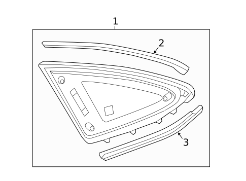 Glass & Hardware for 2016 Mercedes-Benz GLE450 AMG #0