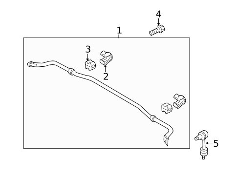 Stabilizer Bar & Components for 2014 Kia Cadenza #1