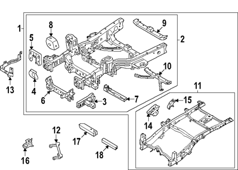 Frame & Components for 2024 Ford Ranger | Eastgate Ford Parts