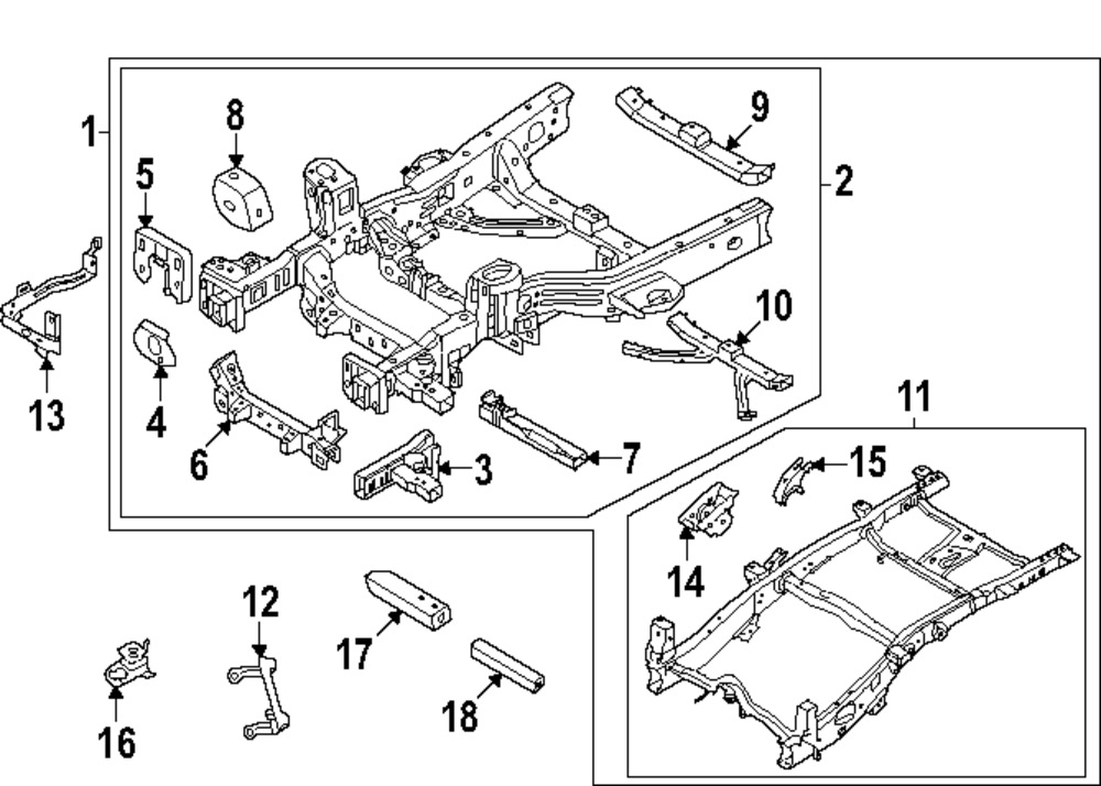 2024 Ford Ranger Rail End MB3Z-17A792-K | OEM Parts Online