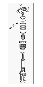 95535803901 - : Shock Assembly for Porsche: Cayenne Image