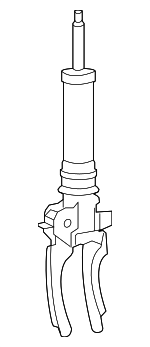 95534304370 - Suspension: Strut for Porsche: Cayenne Image