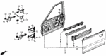 75760SB2003 - Body/Air Conditioning: PIN, DOOR CHECKER for Honda Image