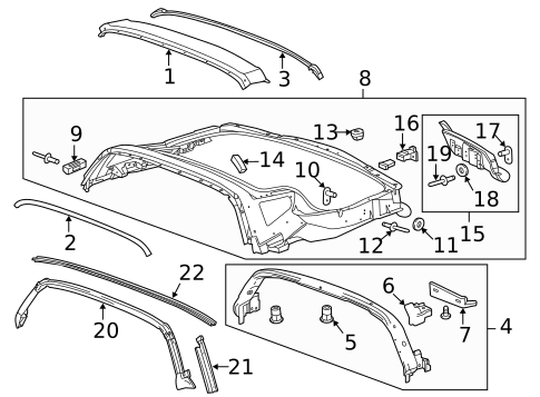 Roof & Components for 2014 Chevrolet Corvette #0