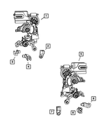 4589049AD - Doors and Related Parts: Rear Door Latch, Power for Jeep: Wrangler Image