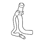 LR166362 - Belts &amp; Cooling: Radiator Coolant Hose for Land-Rover Image