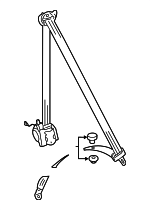 1K4857706BFRAA - Electrical: Retractor Assembly for Volkswagen Image