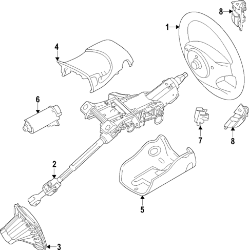 Steering Column for 2024 Ford Edge #0