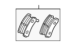 MZ690846 - Brakes: Advantage Select™ Brake Pads,Rear,VSP for Mitsubishi Image