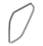 83110BE000 - Body: Weather-strip On Body for Hyundai: Kona, Kona Electric Image