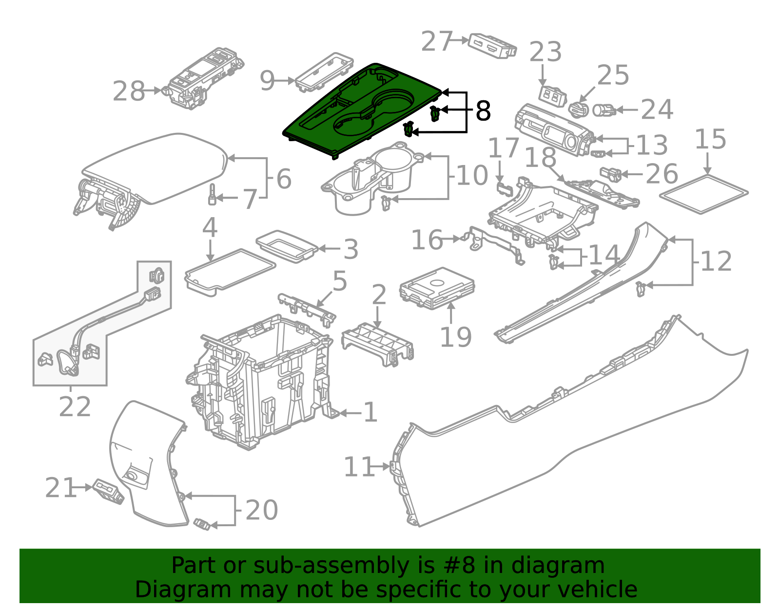 2022-2025 Honda Civic Shift Panel 83431-T20-A01ZC | OEM Parts Online