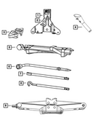 68368322AD - Wheels: Tool Hold Down Bracket for Mopar Image