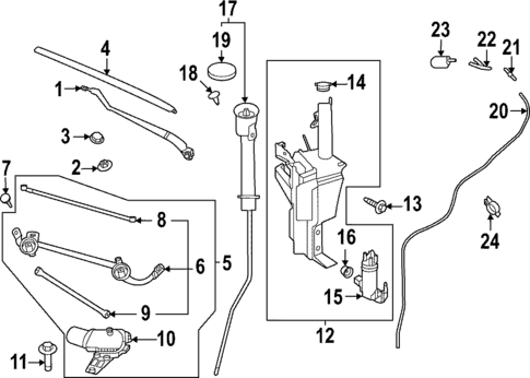 Wiper & Washer Components for 2023 Nissan ARIYA #0