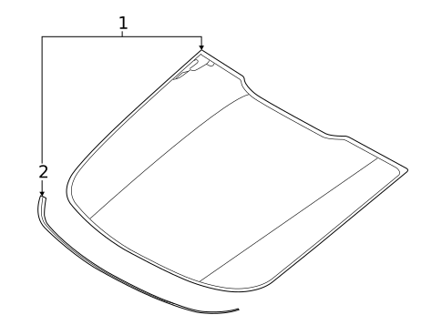 Glass & Hardware - Back for 2024 Ford Mustang #0