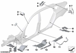 41217179387 - Bodywork: Moulded Part F Wheel Housing Supp., Left for BMW Image