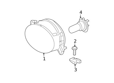 Fog Lamps for 2011 Mercedes-Benz Sprinter 2500 #1