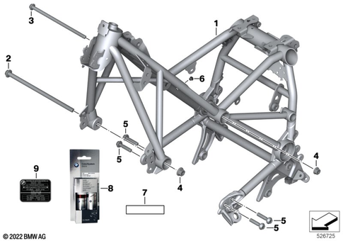 Motorcycle Frame for 2017 BMW-Motorrad R 1200 GS #0