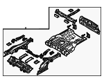 65500B2750 - Body: Floor Pan Assembly for Kia: Soul Image