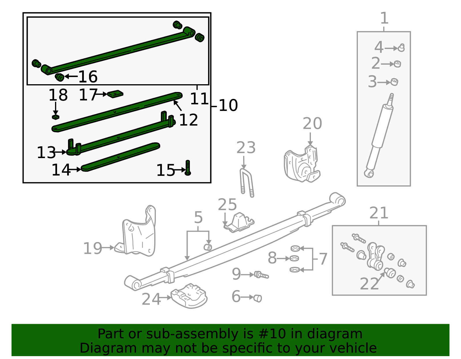2005 Toyota Tundra 2005 Toyota Tundra - Leaf Spring Assembly 48220 ...