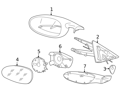 Outside Mirrors for 2008 Porsche 911 #0