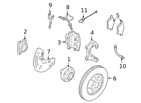 Front Brakes for 2007 Audi A8 Quattro #1