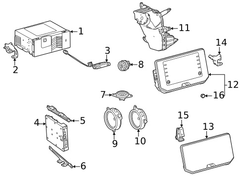Antenna & Radio for 2023 Toyota Venza #1