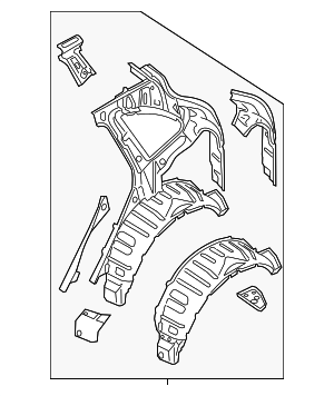 95850240101GRV - Body: Inner Panel Assembly for Porsche Image