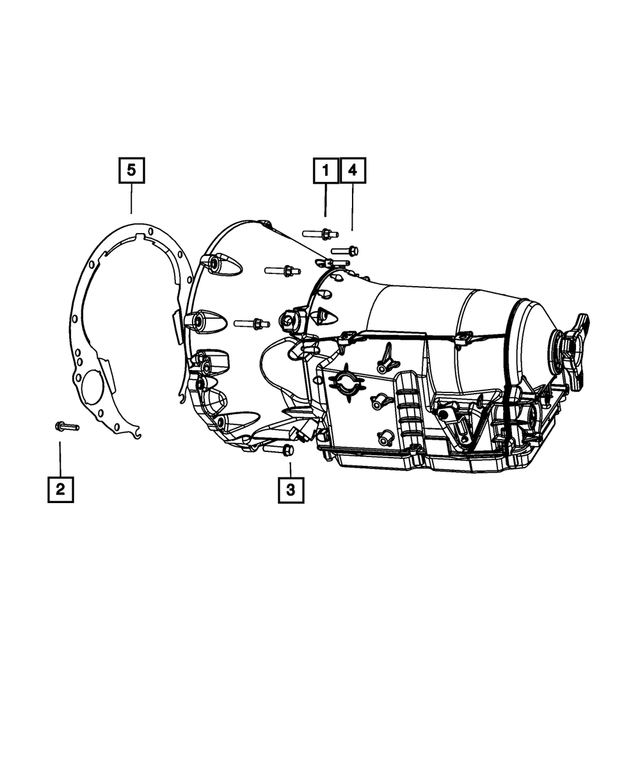 6507966AA - NAG1; W5A580; 5-Speed; Automatic Transmission: Double Ended Stud for Mopar Image image