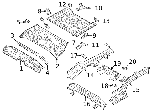 Rear Floor & Rails for 2019 Hyundai Veloster #0