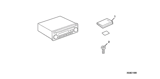 AM - FM CD Tuner (1) for 2007 Honda Civic #0