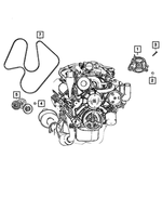 53032037AJ - Electrical: Accessory Drive Belt for Mopar Image