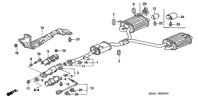 Exhaust Pipe for 2004 Honda S2000 #0