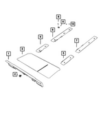 6SZ33TX7AB - Interior Trim: Cargo Area Cover for Mopar Image